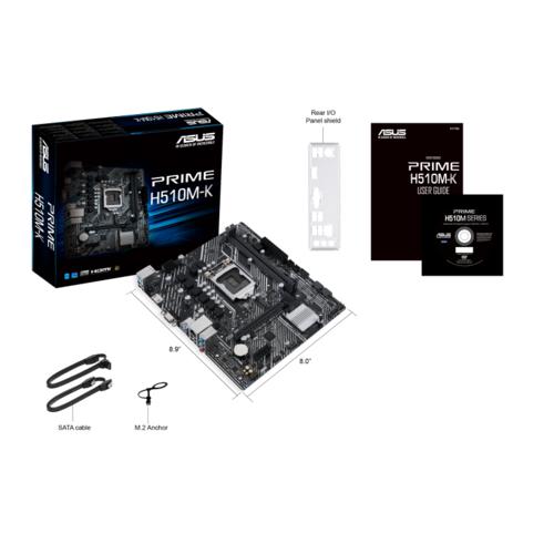 ASUS PRIME H510M-K | Socket LGA 1200 | Intel H510 | Micro-ATX | Moederbord 8 ASUS PRIME H510M-K | Socket LGA 1200 | Intel H510 | Micro-ATX | Moederbord - Afbeelding 8
