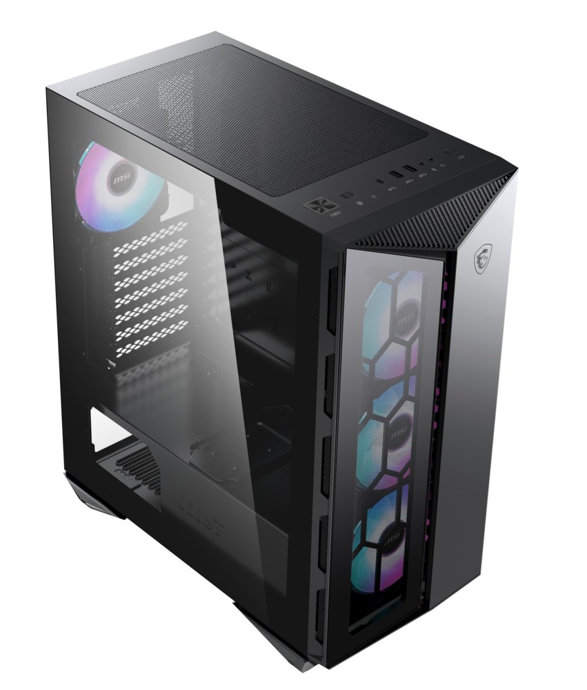MSI MPG Gungnir 110R RGB | Midi Tower Case | Zwart 8 MSI MPG Gungnir 110R RGB | Midi Tower Case | Zwart - Afbeelding 8