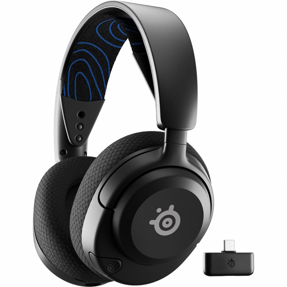 SteelSeries Arctis Nova 5P | Draadloze On-Ear Gaming Headset | Bluetooth + RF USB-C | Zwart 1 SteelSeries Arctis Nova 5P | Draadloze On-Ear Gaming Headset | Bluetooth + RF USB-C | Zwart