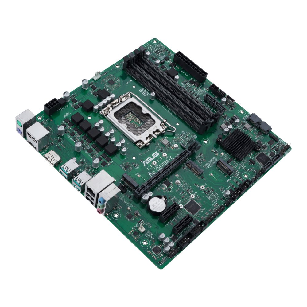 ASUS PRO Q670M-C-CSM | Socket LGA 1700 | Intel Q670 | 4xDDR5 | Micro-ATX | Moederbord 3 ASUS PRO Q670M-C-CSM | Socket LGA 1700 | Intel Q670 | 4xDDR5 | Micro-ATX | Moederbord - Afbeelding 3