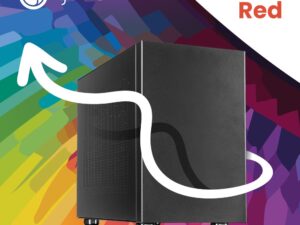 Computers 96 YOURS RED | Intel Core i5-14400 | 16GB | 1TB | HDMI | W11 Professional | Small Form Factor Behuzing