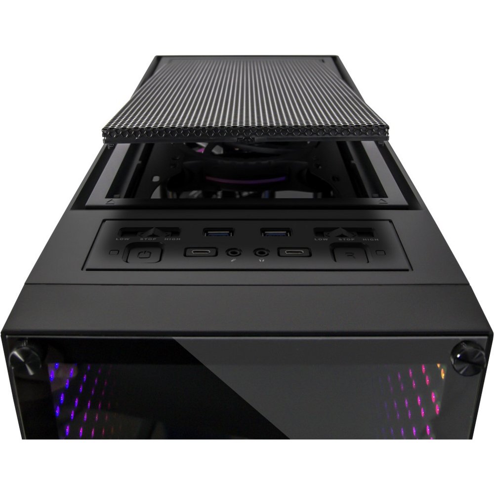 Inter-Tech X-908 Infini2 | Infinity Mirror | Tower Case | USB-C | Zwart 9 Inter-Tech X-908 Infini2 | Infinity Mirror | Tower Case | USB-C | Zwart - Afbeelding 9