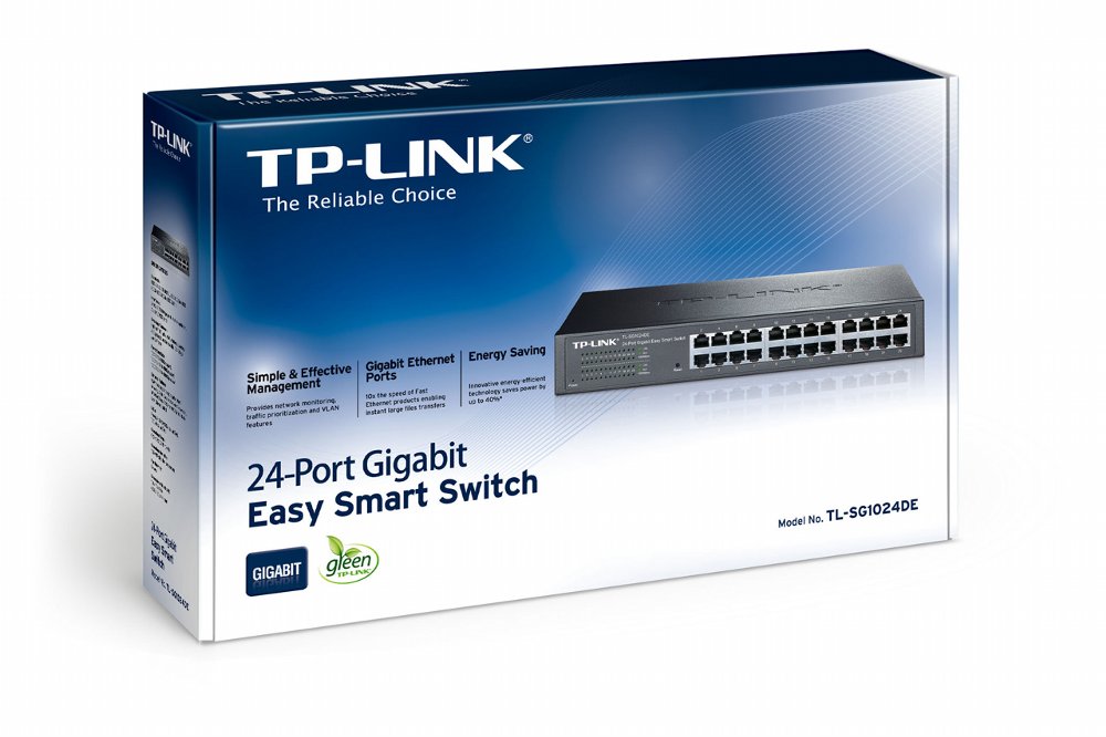 TP-Link TL-SG1024DE | Managed Smart Switch | 24 Poorten | Gigabit Ethernet (10/100/1000 Mbps) 2 TP-Link TL-SG1024DE | Managed Smart Switch | 24 Poorten | Gigabit Ethernet (10/100/1000 Mbps) - Afbeelding 2
