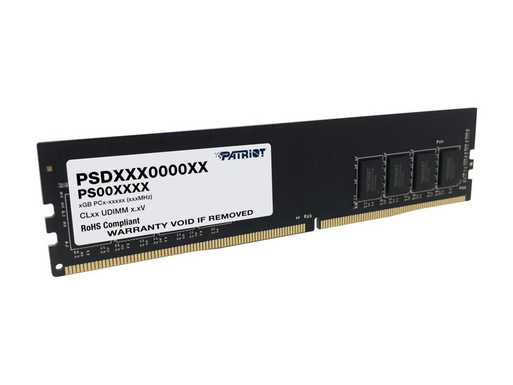 Patriot Signature | 1x8GB DDR4 | 3200MHz | DIMM | CL22 | Geheugenmodule | RAM 1 Patriot Signature | 1x16GB DDR4 | 3200MHz | DIMM | CL22 | Geheugenmodule | RAM