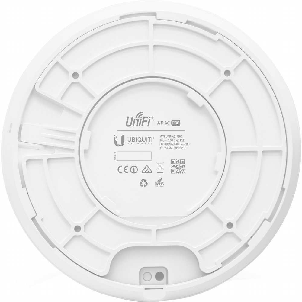 Ubiquiti UniFi UAP-AC-PRO (5-pack) | WiFi 5 Access Point (AC1750) | 1300 Mbit/s | PoE (met Adapter) | Inclusief Plafond- en Muurmontagebeugel 3 Ubiquiti UniFi UAP-AC-PRO (5-pack) | WiFi 5 Access Point (AC1750) | 1300 Mbit/s | PoE (met Adapter) | Inclusief Plafond- en Muurmontagebeugel - Afbeelding 3