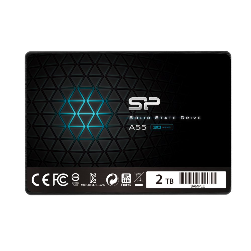 Silicon Power A55 | 2TB SATA SSD | 2.5'' | 500MB/s Lezen | 450MB/s Schrijven 1 Silicon Power A55 | 2TB SATA SSD | 2.5'' | 500MB/s Lezen | 450MB/s Schrijven