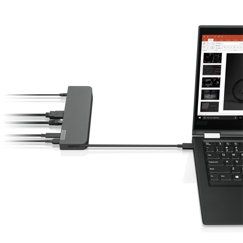 Lenovo USB-C Mini Dock | Bedraad | USB-C 3.2 Gen 1 | Grijs 4 Lenovo USB-C Mini Dock | Bedraad | USB-C 3.2 Gen 1 | Grijs - Afbeelding 4