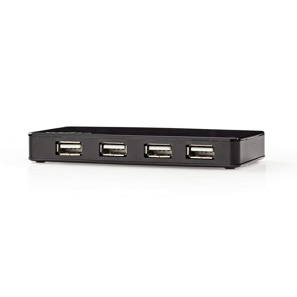 Nedis UHUBU2730BK | Interface Hub USB 2.0 | 7 poorten | Inclusief Adapter | Zwart 5 Nedis UHUBU2730BK | Interface Hub USB 2.0 | 7 poorten | Inclusief Adapter | Zwart - Afbeelding 5
