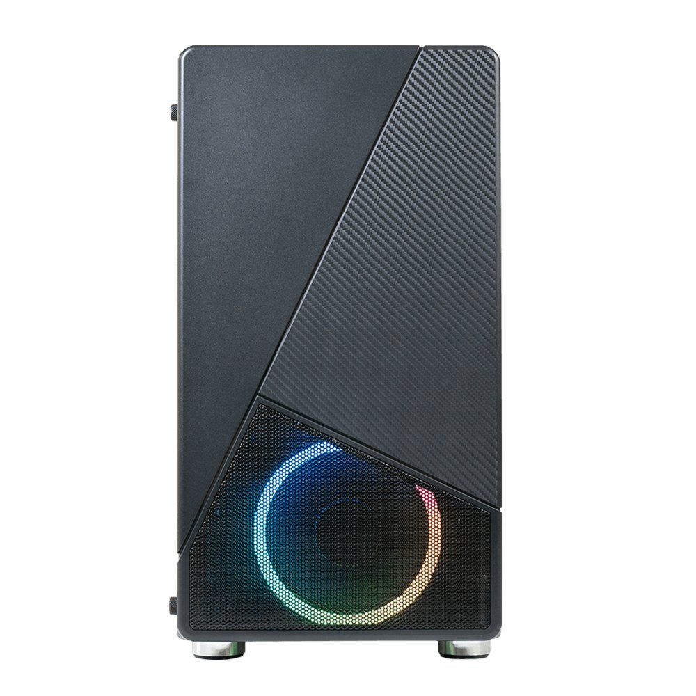 Azza Noir 130 RGB | Micro Tower Case | Zwart 1 Azza Noir 130 RGB | Micro Tower Case | Zwart
