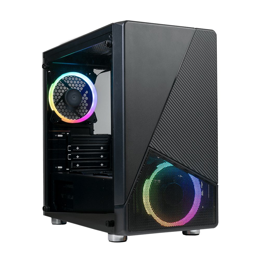 Azza Noir 130 RGB | Micro Tower Case | Zwart 3 Azza Noir 130 RGB | Micro Tower Case | Zwart - Afbeelding 3
