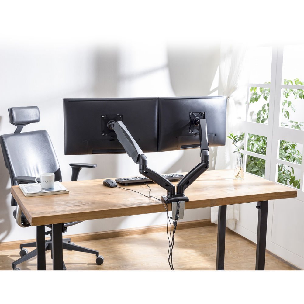 ACT AC8312 | Verstelbare Monitor-bureaubeugel | Tot 32" | Max 9kg | VESA 100x100 | 2 Monitoren 6 ACT AC8312 | Verstelbare Monitor-bureaubeugel | Tot 32" | Max 9kg | VESA 100x100 | 2 Monitoren - Afbeelding 6