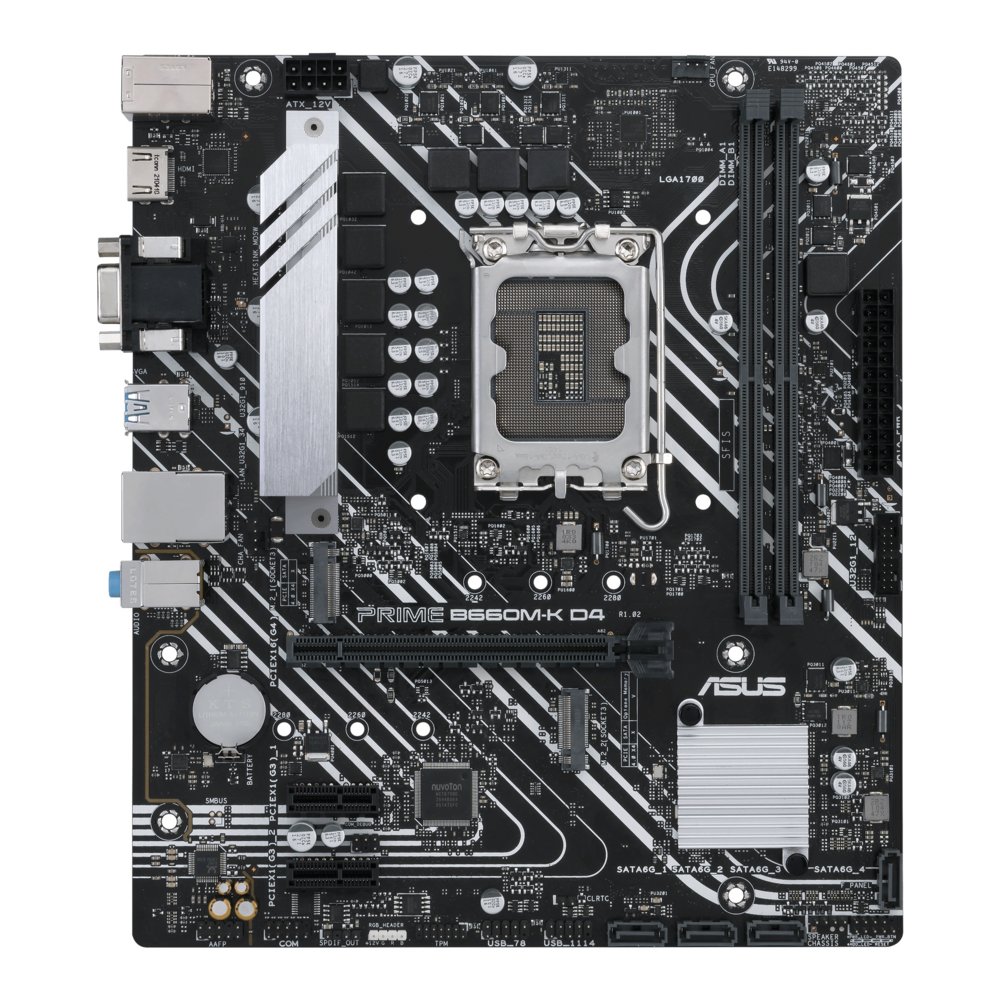 ASUS PRIME B660M-K D4 | Socket LGA 1700 | Intel B660 | 2xDDR4 | ATX | Moederbord 1 ASUS PRIME B660M-K D4 | Socket LGA 1700 | Intel B660 | 2xDDR4 | ATX | Moederbord