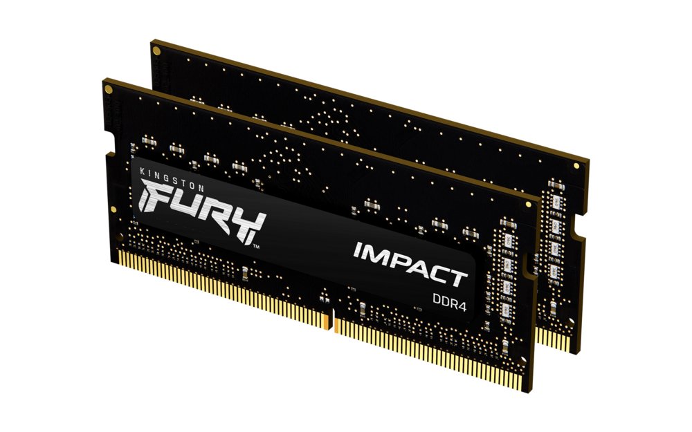 Kingston Fury Impact | 32GB 2x16GB DDR4 | 3200MHz | SODIMM | CL20 | Geheugenmodule | RAM 1 Kingston Fury Impact | 32GB 2x16GB DDR4 | 3200MHz | SODIMM | CL20 | Geheugenmodule | RAM