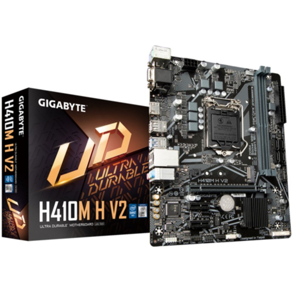 Gigabyte H410M H V2 | Micro-ATX Moederbord | Intel H410 | Socket LGA 1200 1 Gigabyte H410M H V2 | Micro-ATX Moederbord | Intel H410 | Socket LGA 1200