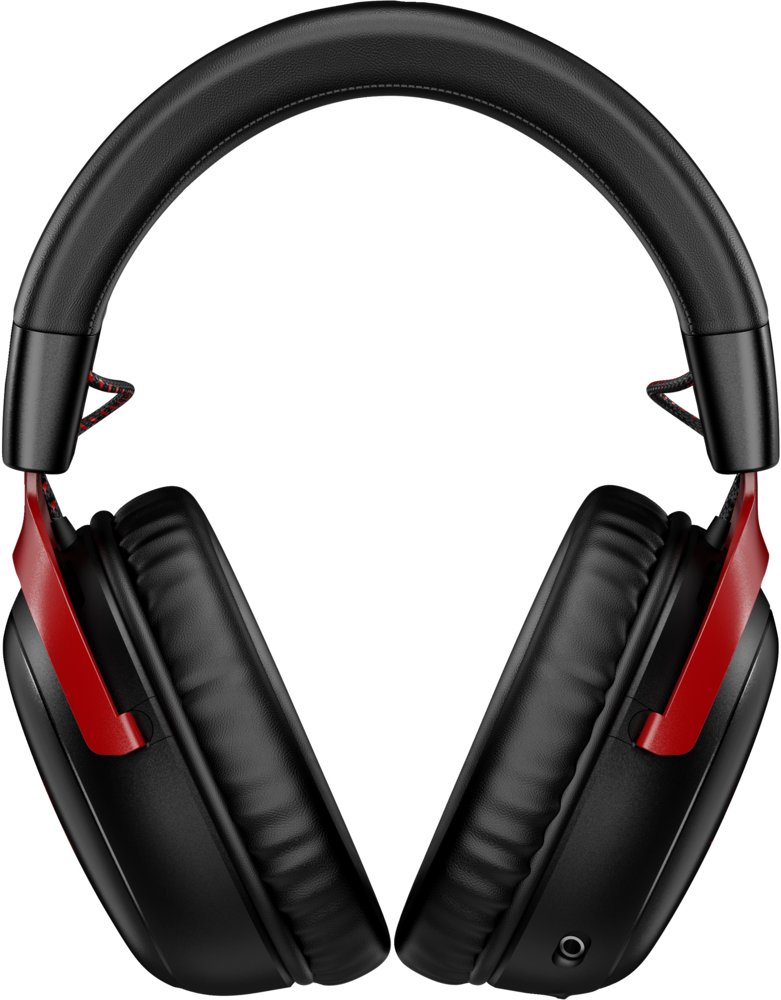 HyperX Cloud III | Draadloze Over-ear Gaming Headset | USB-A & USB-C Receiver | Zwart/Rood 4 HyperX Cloud III | Draadloze Over-ear Gaming Headset | USB-A & USB-C Receiver | Zwart/Rood - Afbeelding 4
