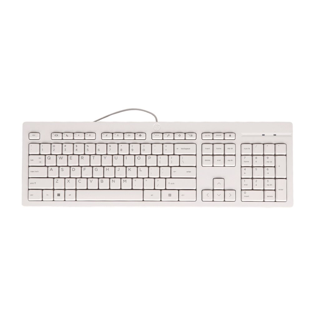 QWERTZ | HP 125 Wit | Bedraad Toetsenbord | QWERTZ 1 QWERTZ | HP 125 Wit | Bedraad Toetsenbord | QWERTZ