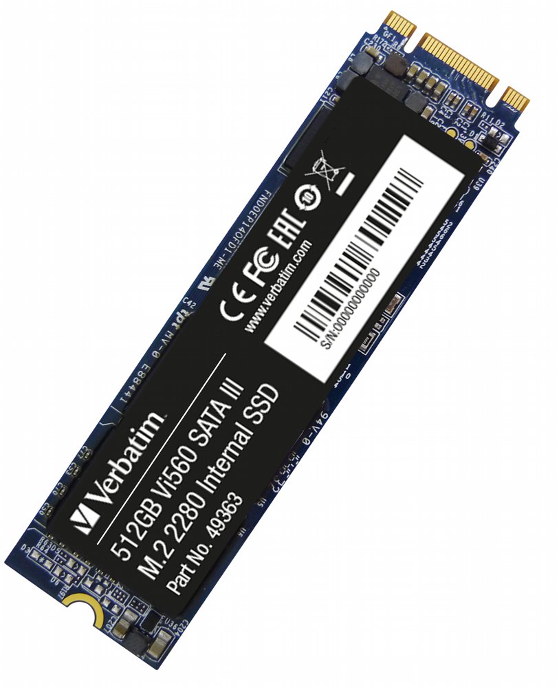 Verbatim Vi560 | 512GB SATA SSD | M.2 | 560MB/s Lezen | 520MB/s Schrijven 4 Verbatim Vi560 | 512GB SATA SSD | M.2 | 560MB/s Lezen | 520MB/s Schrijven - Afbeelding 4