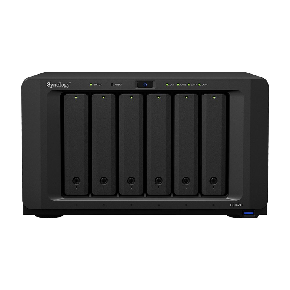 Synology DiskStation DS1621+ NAS | 6 Drive Bays | AMD Ryzen V1500B | 4x Gigabit Ethernet | Desktop | Zwart 1 Synology DiskStation DS1621+ NAS | 6 Drive Bays | AMD Ryzen V1500B | 4x Gigabit Ethernet | Desktop | Zwart