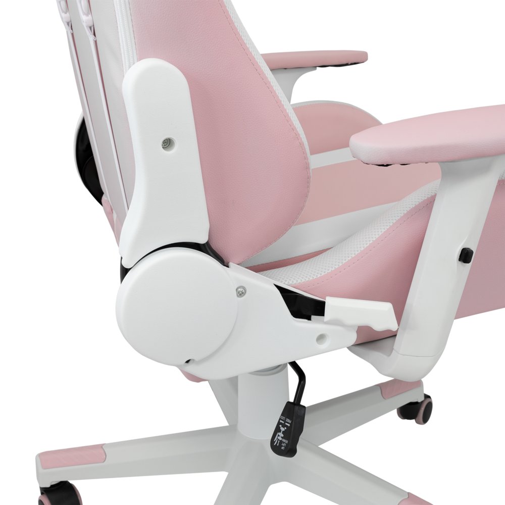 White Shark ROXY | Roze Gamestoel met Verstelbare Rugleuning | Belastbaar tot 120 kg 3 White Shark ROXY | Roze Gamestoel met Verstelbare Rugleuning | Belastbaar tot 120 kg - Afbeelding 3