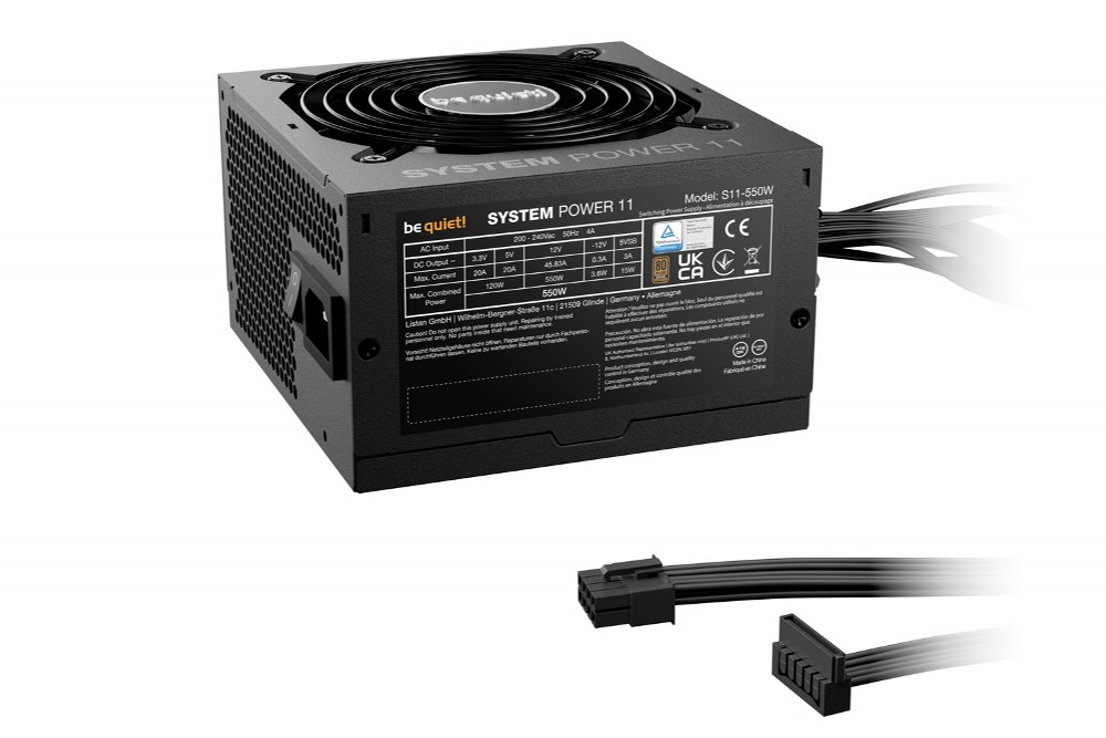 be quiet! System Power 11 550W | 550 Watt Bronze ATX PSU | Niet Modulair | Power Supply | Voeding 2 be quiet! System Power 11 550W | 550 Watt Bronze ATX PSU | Niet Modulair | Power Supply | Voeding - Afbeelding 2