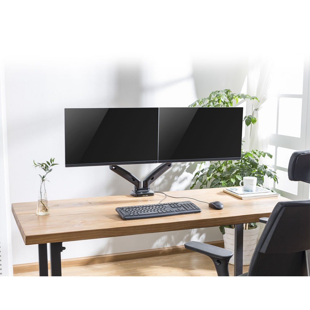 ACT AC8312 | Verstelbare Monitor-bureaubeugel | Tot 32" | Max 9kg | VESA 100x100 | 2 Monitoren 9 ACT AC8312 | Verstelbare Monitor-bureaubeugel | Tot 32" | Max 9kg | VESA 100x100 | 2 Monitoren - Afbeelding 9