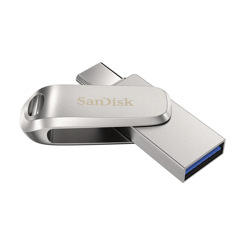 SanDisk Ultra Dual Drive | 1TB USB-C 3.2 & USB-A 3.2 Flash Drive | Roestvrijstaal 3 SanDisk Ultra Dual Drive | 1TB USB-C 3.2 & USB-A 3.2 Flash Drive | Roestvrijstaal - Afbeelding 3
