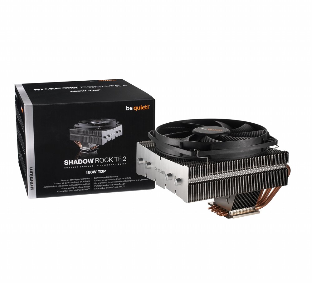 be quiet! Shadow Rock TF 2 | 160W TDP | 112mm Hoogte | 135mm Fan | CPU Luchtkoeler 5 be quiet! Shadow Rock TF 2 | 160W TDP | 112mm Hoogte | 135mm Fan | CPU Luchtkoeler - Afbeelding 5