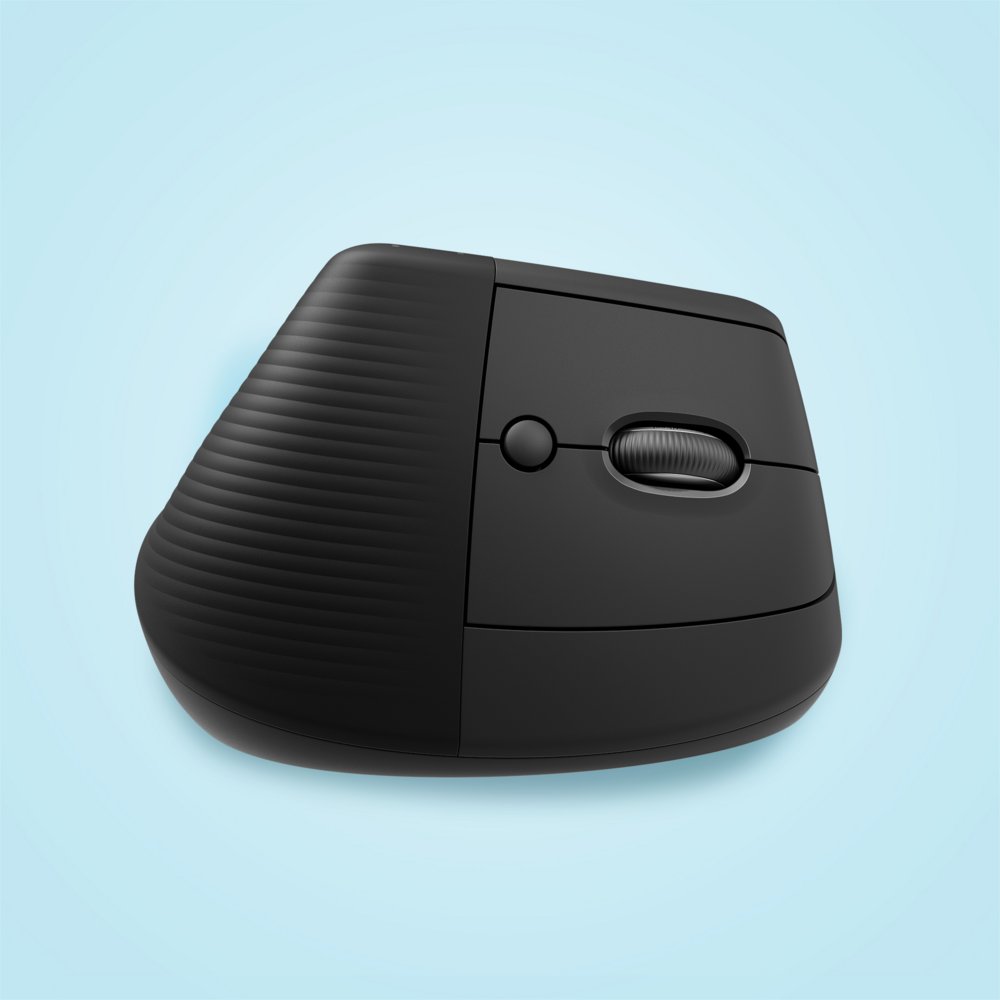 Logitech Lift | Ergonomische Draadloze Muis | Rechtshandig | RF + Bluetooth | 4000 DPI | Grafiet 4 Logitech Lift | Ergonomische Draadloze Muis | Rechtshandig | RF + Bluetooth | 4000 DPI | Grafiet - Afbeelding 4