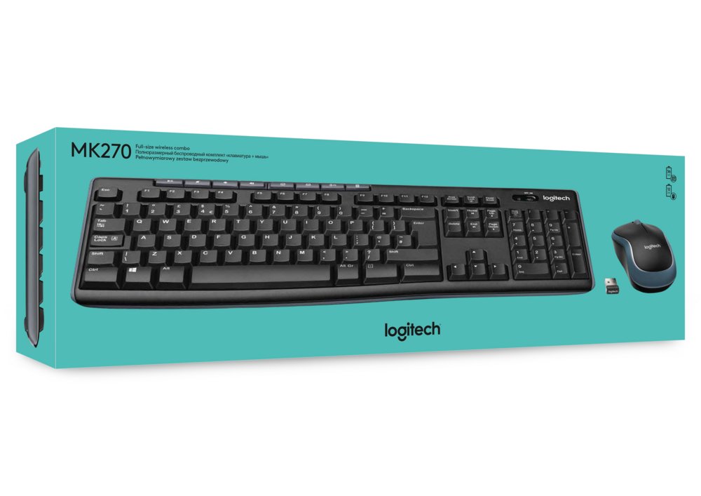 Logitech MK270 | Draadloze Muis en Toetsenbordcombo | QWERTY 6 Logitech MK270 | Draadloze Muis en Toetsenbordcombo | QWERTY - Afbeelding 6
