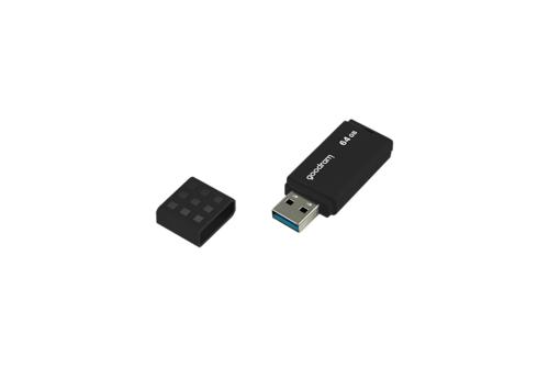 Goodram UME3 | 64GB USB-A 3.2 Flash Drive | Zwart 4 Goodram UME3 | 64GB USB-A 3.2 Flash Drive | Zwart - Afbeelding 4