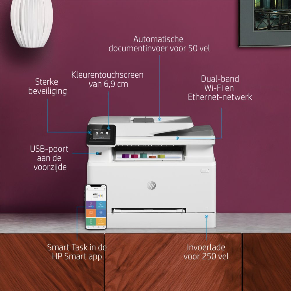 HP Color LaserJet Pro M282nw | All-in-One Laserprinter | A4 | 600 x 600 DPI | Wi-Fi | Kleur 13 HP Color LaserJet Pro M282nw | All-in-One Laserprinter | A4 | 600 x 600 DPI | Wi-Fi | Kleur - Afbeelding 13