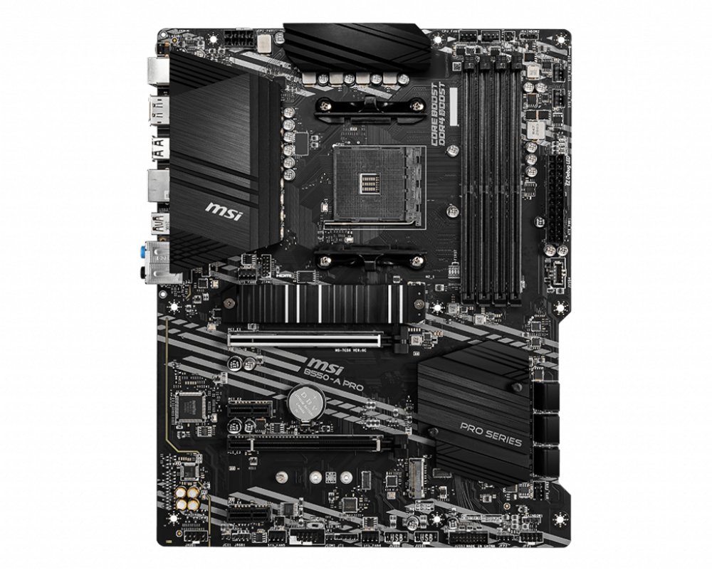 MSI B550-A PRO | Socket AM4 | AMD B550 | 4xDDR4 | ATX | Moederbord 2 MSI B550-A PRO | Socket AM4 | AMD B550 | 4xDDR4 | ATX | Moederbord - Afbeelding 2