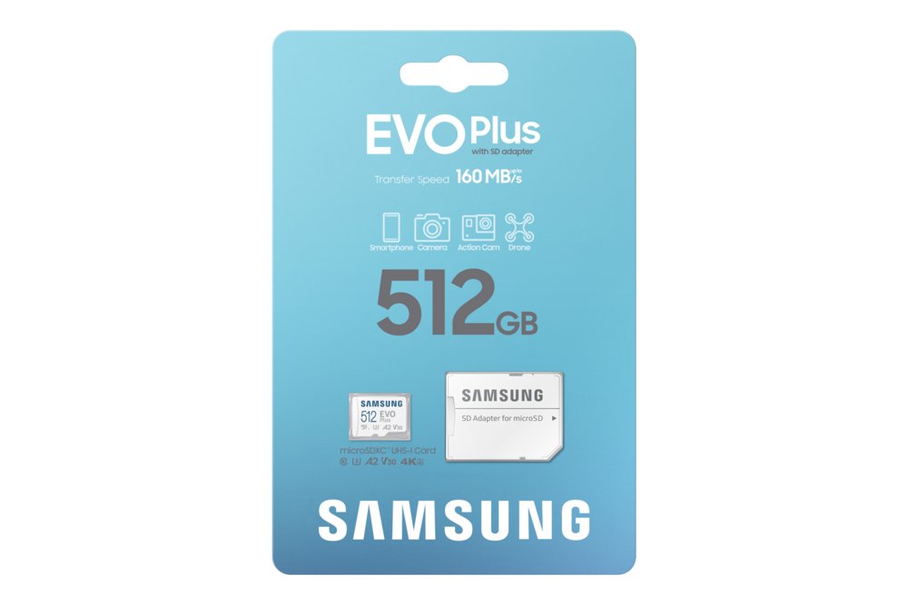 Samsung EVO Plus | MicroSDXC | 512GB | Class 10 | UHS-I U3 | V30 | A2 | Tot 160MB/s | Inclusief adapter 9 Samsung EVO Plus | MicroSDXC | 512GB | Class 10 | UHS-I U3 | V30 | A2 | Tot 160MB/s | Inclusief adapter - Afbeelding 9