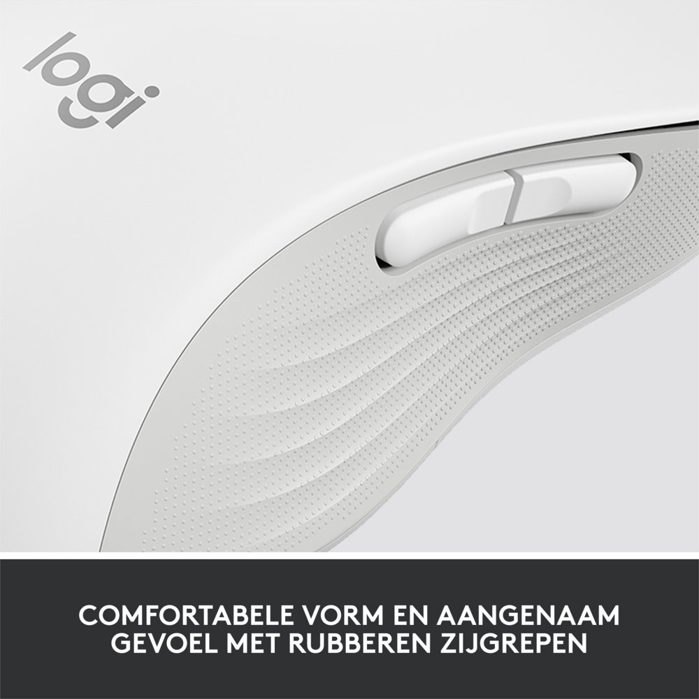 Logitech Signature M650 | Draadloze Muis | Linkshandig | RF + Bluetooth | 2000 DPI | Wit 12 Logitech Signature M650 | Draadloze Muis | Linkshandig | RF + Bluetooth | 2000 DPI | Wit - Afbeelding 12