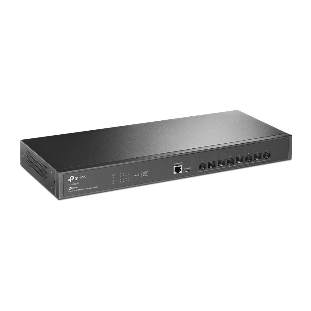 TP-Link TL-SX3008F | Managed L2+ Switch | 8 Poorten | 10G SFP+ | Rackmount 3 TP-Link TL-SX3008F | Managed L2+ Switch | 8 Poorten | 10G SFP+ | Rackmount - Afbeelding 3