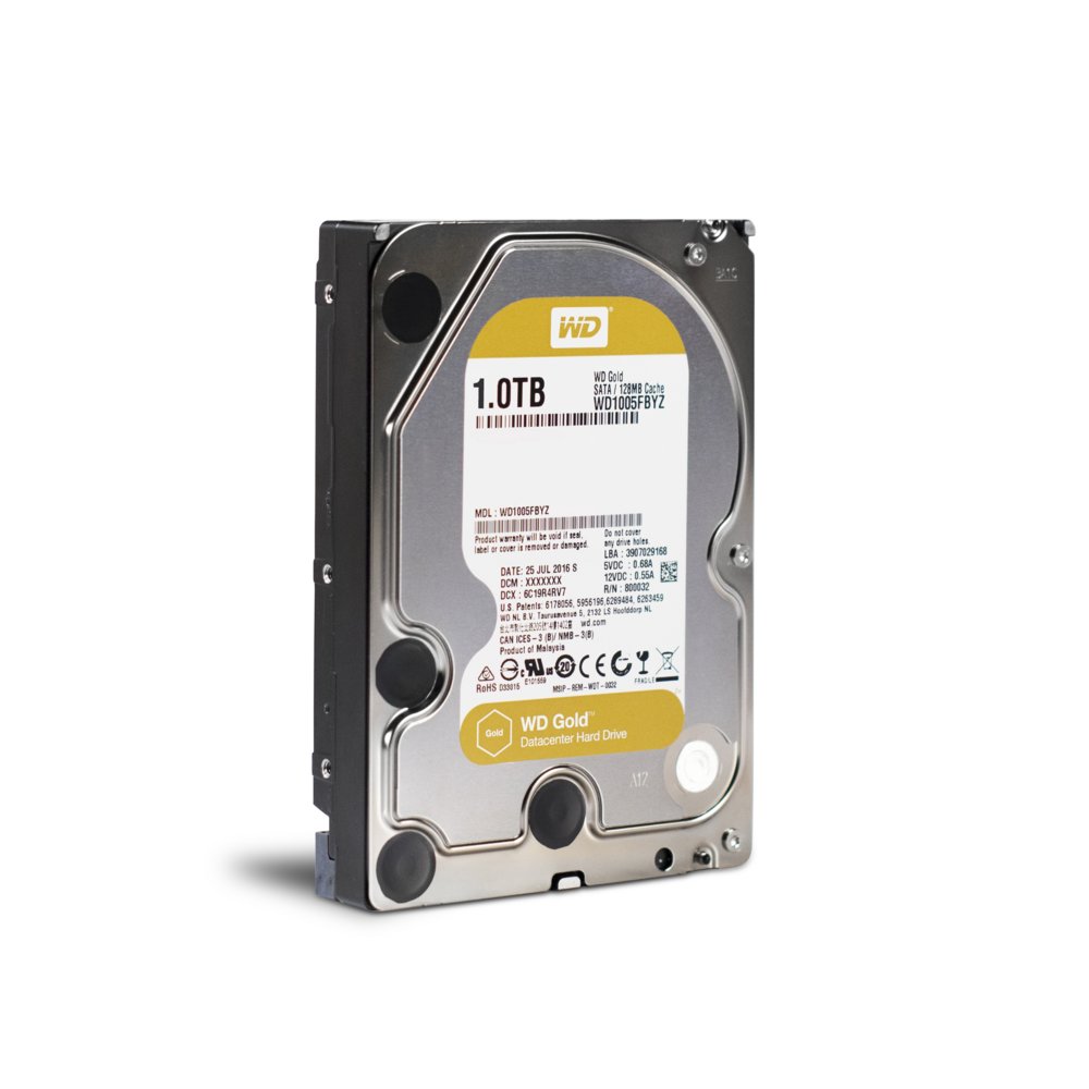 Western Digital Gold Enterprise HDD 3.5" | 1TB SATA III | 7200RPM 2 Western Digital Gold Enterprise HDD 3.5" | 1TB SATA III | 7200RPM - Afbeelding 2
