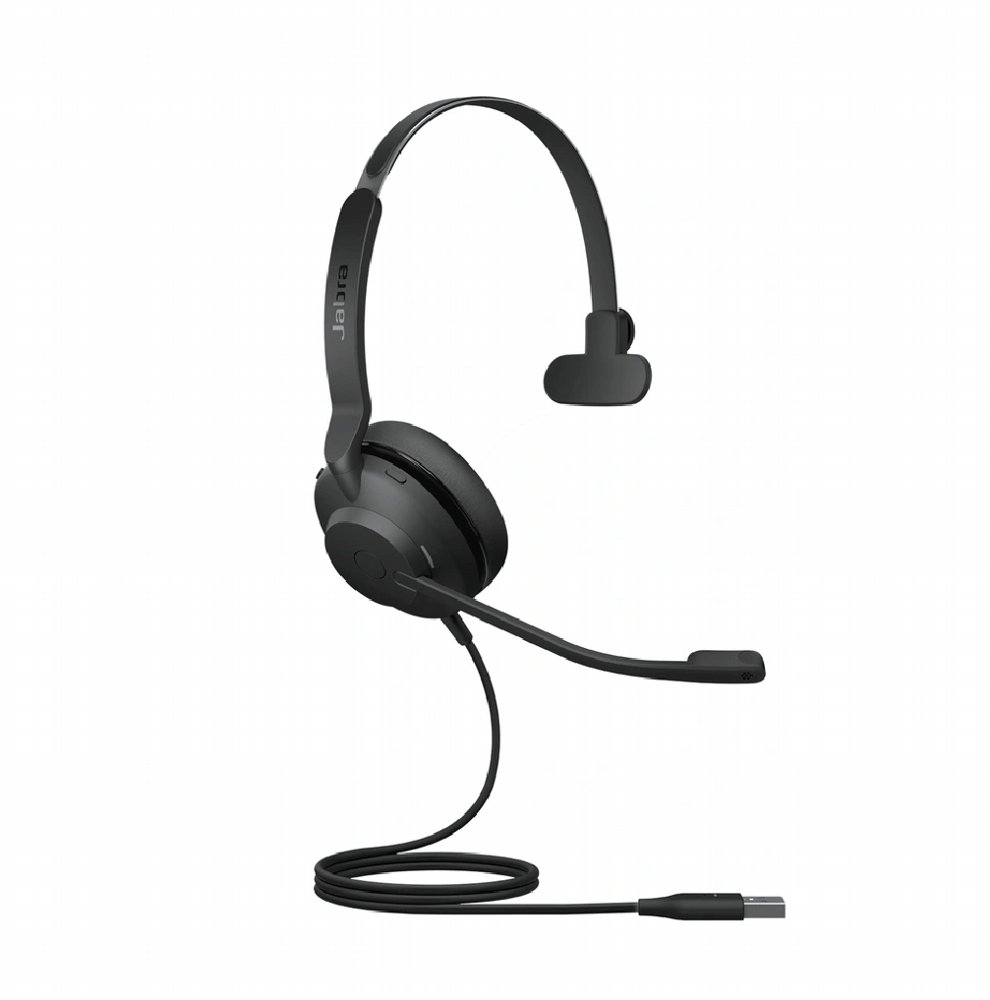 Jabra Evolve2 30 UC | Mono Bedrade On-Ear Headset USB-C | Zwart 1 Jabra Evolve2 30 UC | Mono Bedrade On-Ear Headset USB-C | Zwart
