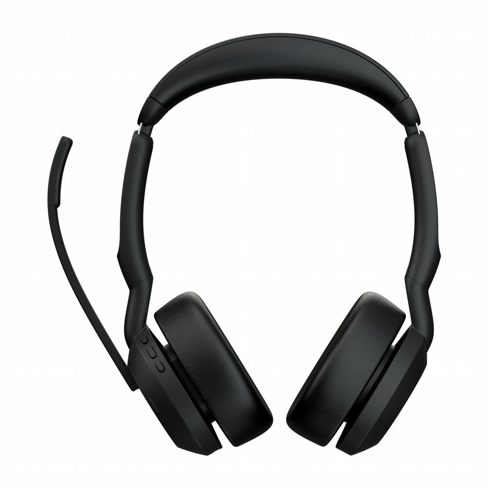 Jabra Evolve2 55 Link380c MS Stereo | Bluetooth Headset (ANC) | USB-C Dongle | Oplaadstandaard | Zwart 2 Jabra Evolve2 55 Link380c MS Stereo | Bluetooth Headset (ANC) | USB-C Dongle | Oplaadstandaard | Zwart - Afbeelding 2