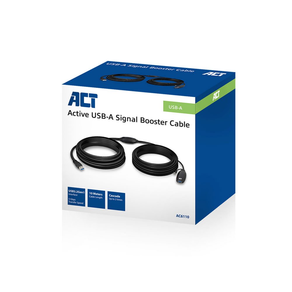 ACT AC6110 | USB 2.0 Booster | 10m | Zwart 5 ACT AC6110 | USB 2.0 Booster | 10m | Zwart - Afbeelding 5