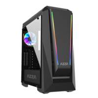 Azza Chroma 410A RGB | Midi Tower Case | Zwart 2 Azza Chroma 410A RGB | Midi Tower Case | Zwart - Afbeelding 2