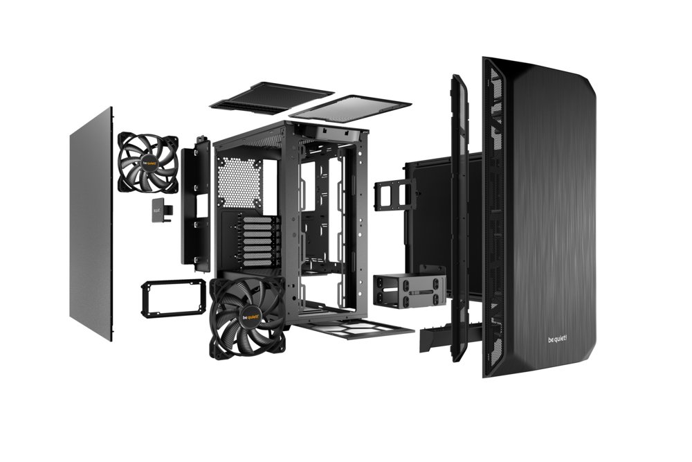 be quiet! Pure Base 500 | Midi Tower Case | Zwart 4 be quiet! Pure Base 500 | Midi Tower Case | Zwart - Afbeelding 4