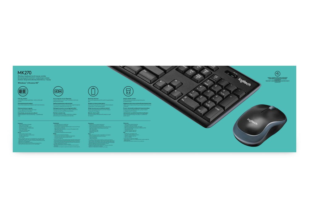 Logitech MK270 | Draadloze Muis en Toetsenbordcombo | QWERTY 7 Logitech MK270 | Draadloze Muis en Toetsenbordcombo | QWERTY - Afbeelding 7