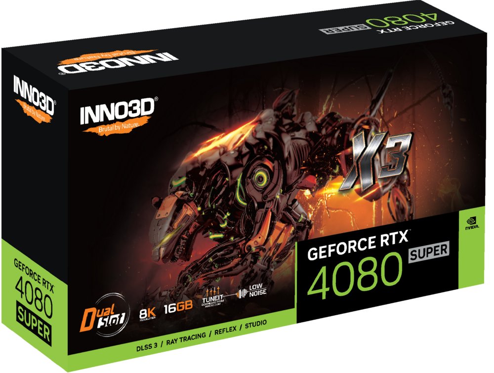 Inno3D GeForce RTX 4080 SUPER X3 | 16GB GDDR6X VRAM | Videokaart | GPU | Nvidia 3 Inno3D GeForce RTX 4080 SUPER X3 | 16GB GDDR6X VRAM | Videokaart | GPU | Nvidia - Afbeelding 3