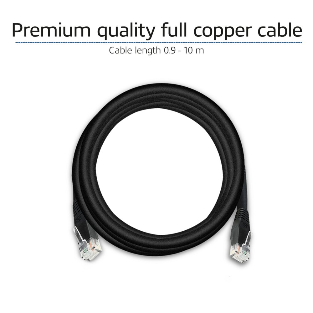 ACT netwerkkabel | Cat6 | U/UTP (UTP) | 15 m | Zwart | AC4015 4 ACT netwerkkabel | Cat6 | U/UTP (UTP) | 15 m | Zwart | AC4015 - Afbeelding 4