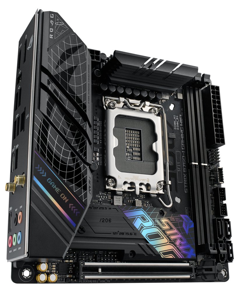 ASUS ROG STRIX B760-I GAMING WIFI | Socket LGA 1700 | Intel B760 | 2xDDR5 | Mini-ITX | Moederbord 7 ASUS ROG STRIX B760-I GAMING WIFI | Socket LGA 1700 | Intel B760 | 2xDDR5 | Mini-ITX | Moederbord - Afbeelding 7