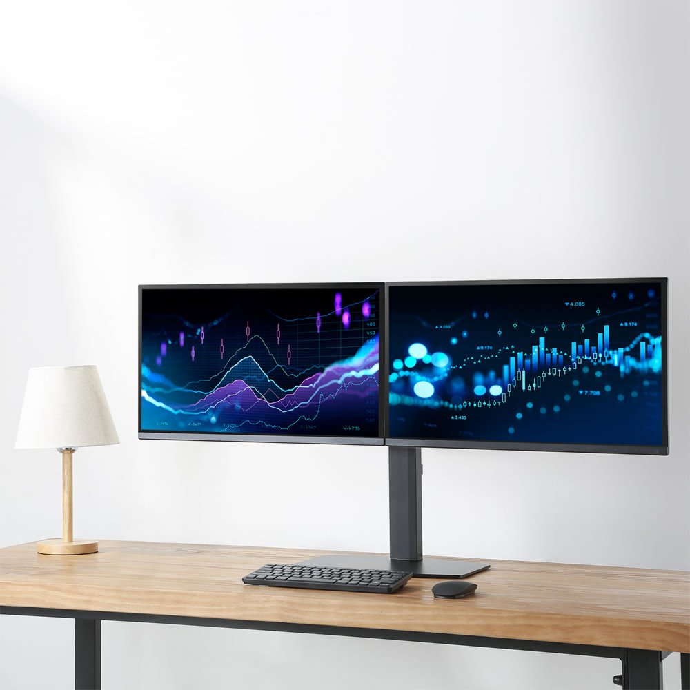 ACT AC8332 | In Hoogte Verstelbare Monitor-bureausteun | Tot 27" | Max 6kg | VESA 100x100 | 2 Monitoren 7 ACT AC8332 | In Hoogte Verstelbare Monitor-bureausteun | Tot 27" | Max 6kg | VESA 100x100 | 2 Monitoren - Afbeelding 7