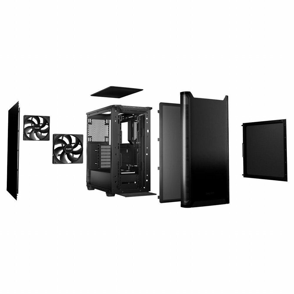 be quiet! Pure Base 501 | Midi Tower Case | Zwart 4 be quiet! Pure Base 501 | Midi Tower Case | Zwart - Afbeelding 4