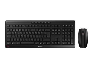 CHERRY Stream Desktop | Draadloos Toetsenbord en Muis (RF) | QWERTY (US-Engels) | Zwart