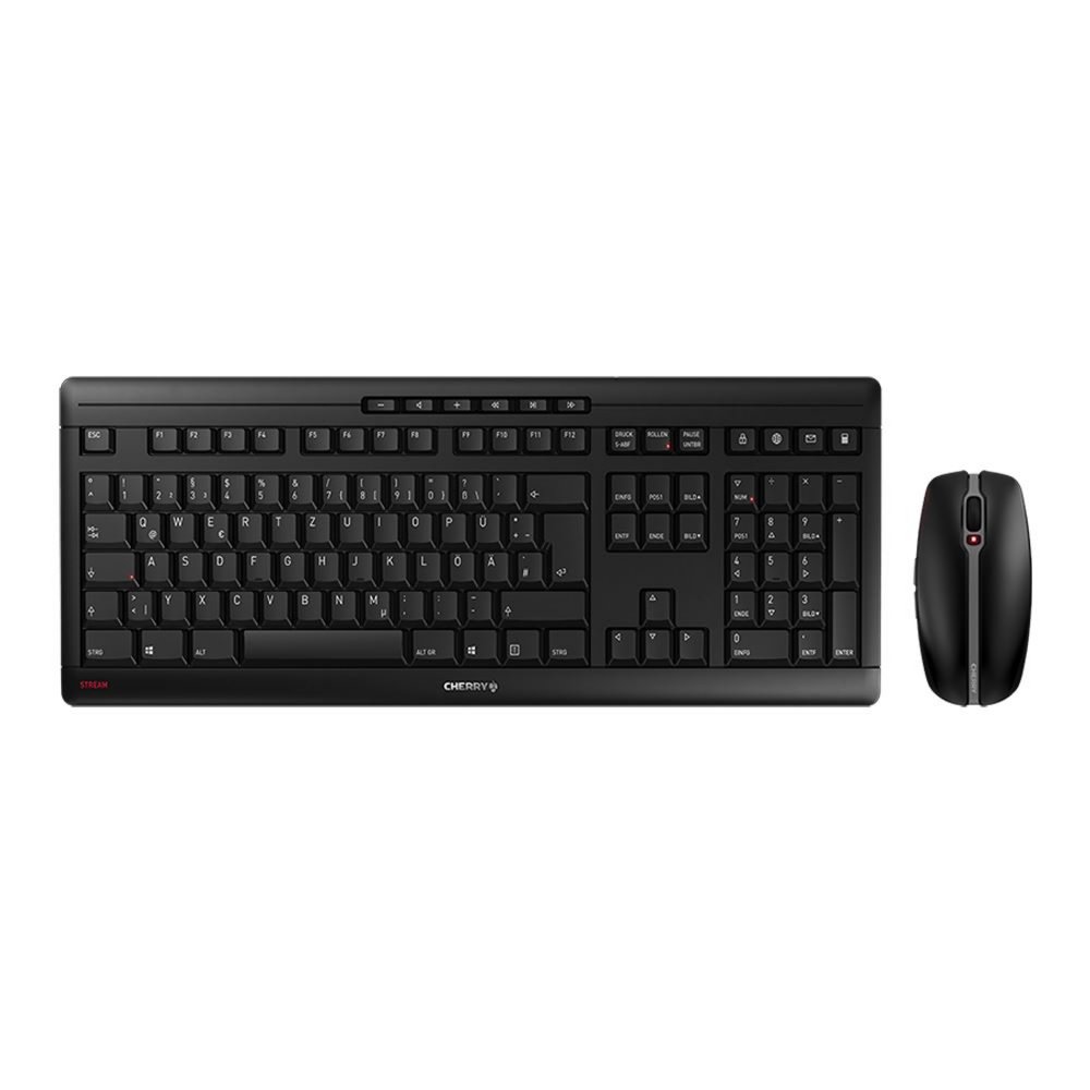 CHERRY Stream Desktop | Draadloos Toetsenbord en Muis (RF) | QWERTY (US-Engels) | Zwart 1 CHERRY Stream Desktop | Draadloos Toetsenbord en Muis (RF) | QWERTY (US-Engels) | Zwart