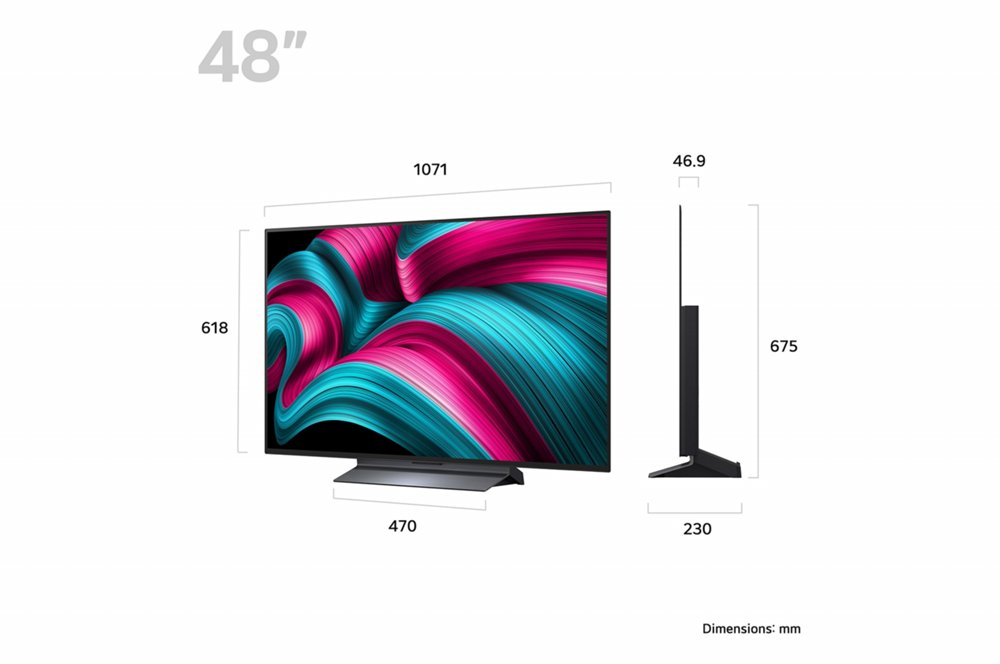 LG OLED48C54LA | 48'' OLED evo C5 Smart TV | 4K Ultra HD | 144Hz | WiFi | webOS 25 | Zwart 8 LG OLED48C54LA | 48'' OLED evo C5 Smart TV | 4K Ultra HD | 144Hz | WiFi | webOS 25 | Zwart - Afbeelding 8